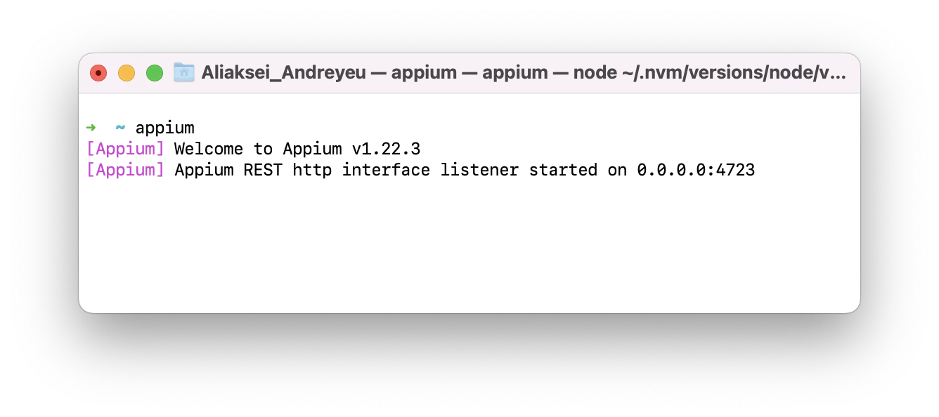 appium server cli