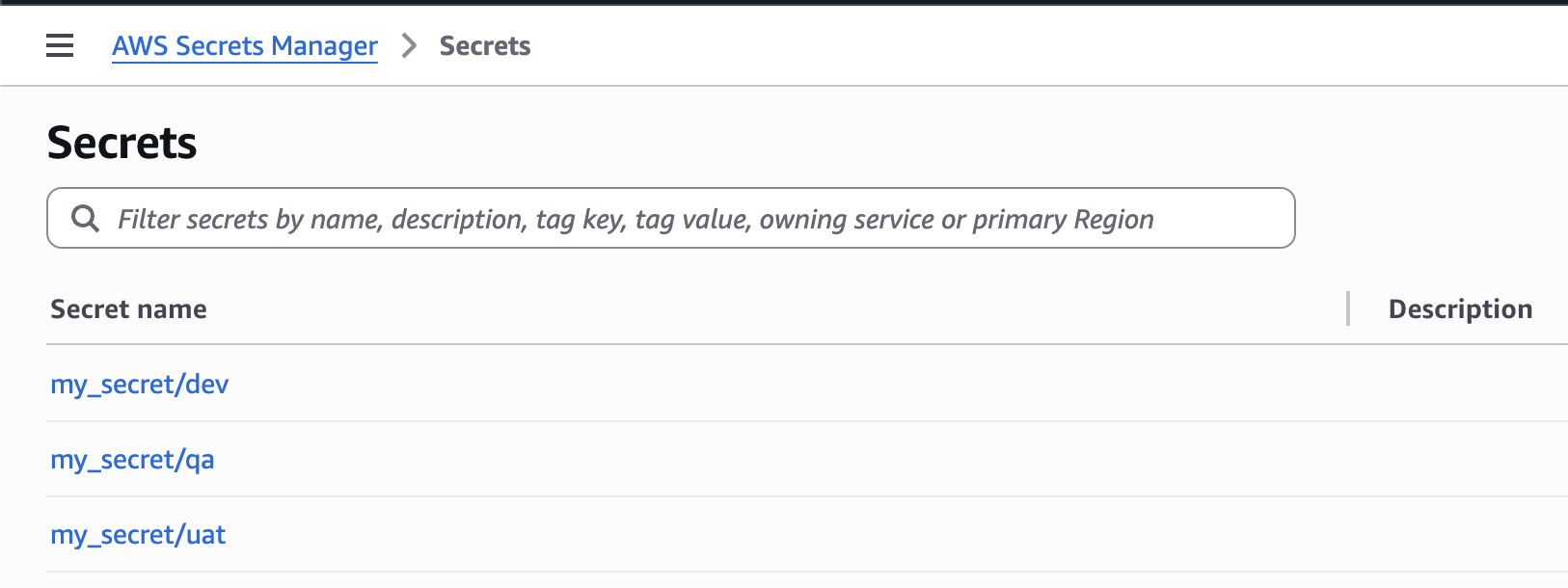 AWS Secrets